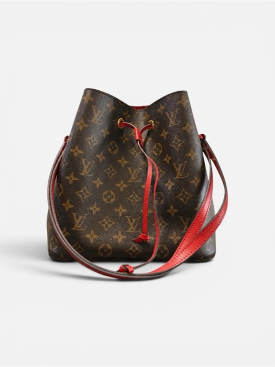 Louis Vuitton Handbags - Louis Vuitton Monogram Drawstring Shoulder Bag with Red Trim
